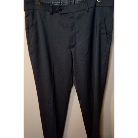 Michael Kors Mens Suit Pants 33x30 Blue Solid Modern Fit Airsoft Stretch PreOwn - Picture 2 of 10